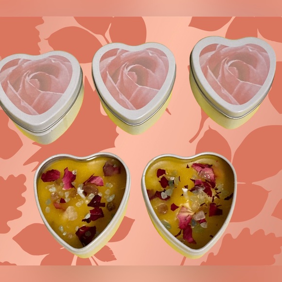 Rose & Crystal Candle - Love Manifested - Picture 4 of 5